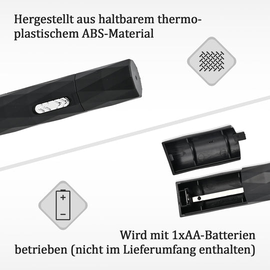 4-in-1 Multifunktional Elektrorasierer Set, 12.8 x 2.6 x 2.6 cm, schwarz