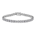 D'Joy Moissanit Armband ca. 20 cm 925 Silber Platiniert ca. 13,63 ct.