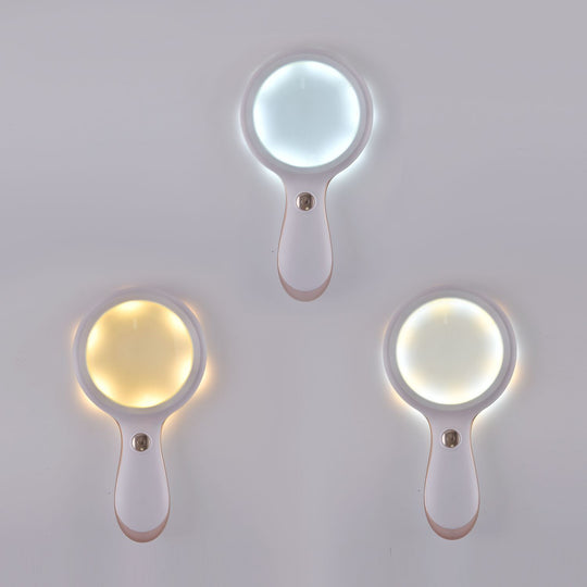 Beleuchtete Lupe mit 10x Vergrößerung und 18 LED-Leuchten