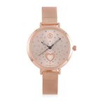 Weißer Kristall Uhren 8.5 cm Reiner Edelstahl Std Rose