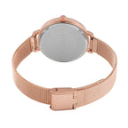Weißer Kristall Uhren 8.5 cm Reiner Edelstahl Std Rose