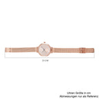 Weißer Kristall Uhren 8.5 cm Reiner Edelstahl Std Rose