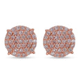 Natürliche, rosa Diamant-Ohrstecker, I1-I2, 375 roségold ca. 0,25 ct