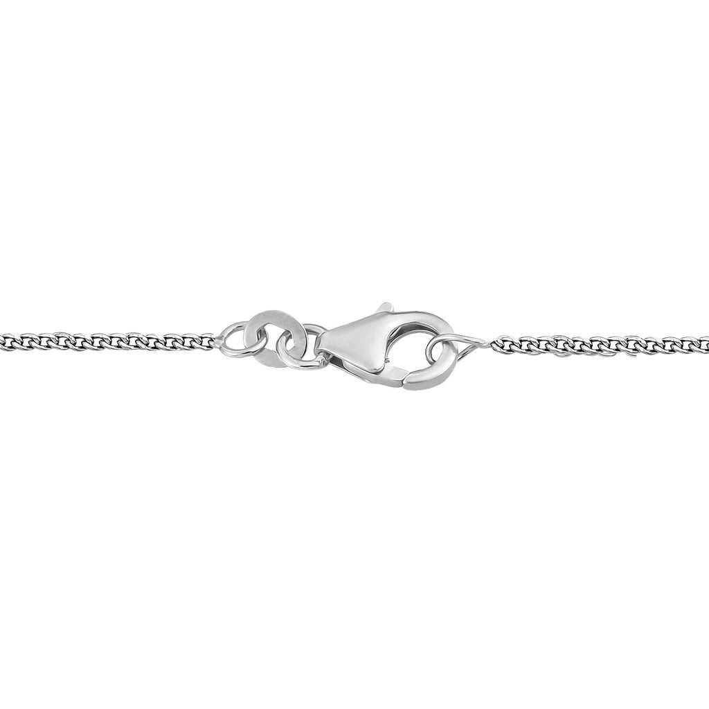 Labradorit Halskette ca. 45 cm 925 Silber platiniert ca. 36.45 ct