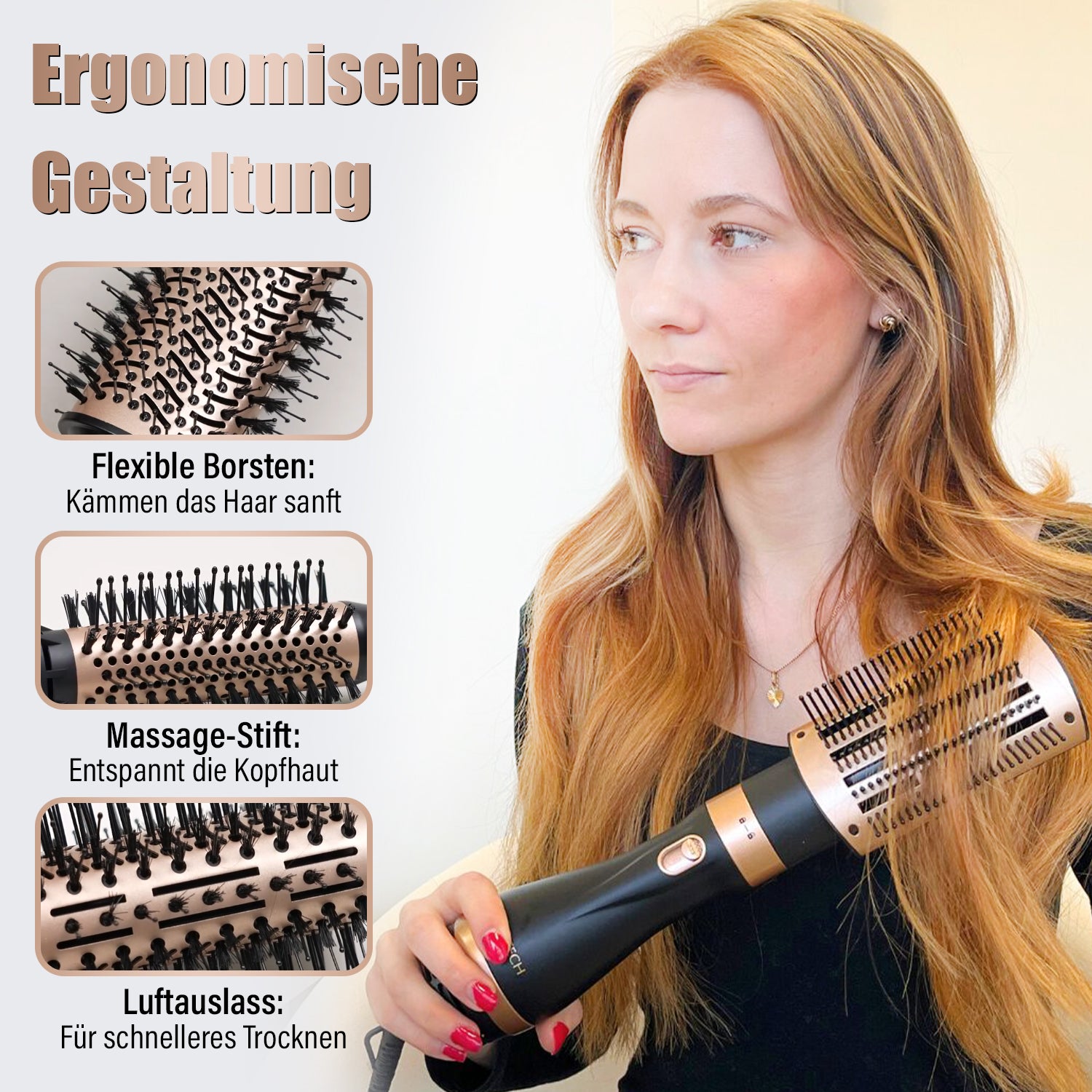 BEAUTECH - 5 in 1 Multi-Haarstyler mit Ersatzköpfen