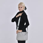 PASSAGE - Crossbody Handtasche mit Nylonfutter und RFID Schutz, 112cm Schultergurt, 27x14.5x23 cm, hell Grün