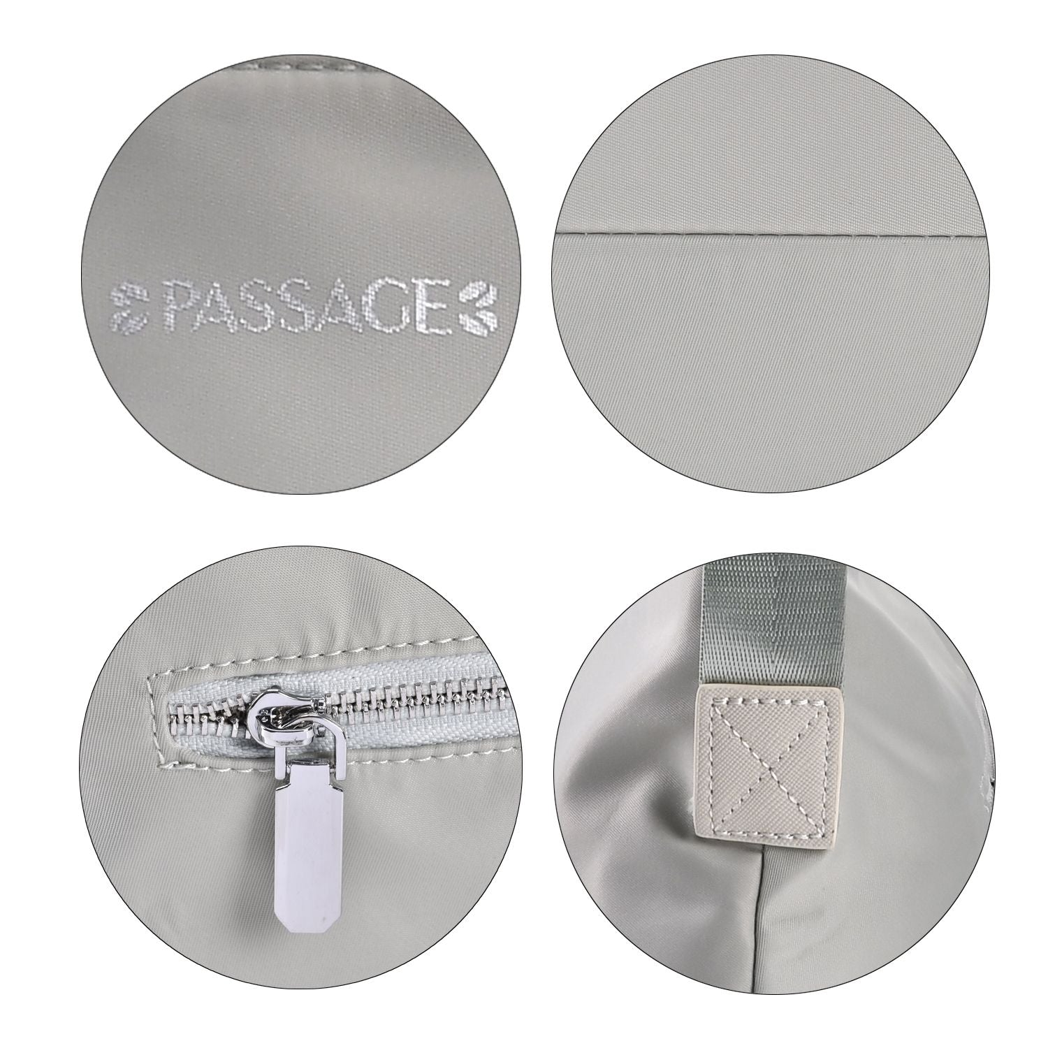 PASSAGE - Crossbody Handtasche mit Nylonfutter und RFID Schutz, 112cm Schultergurt, 27x14.5x23 cm, hell Grün