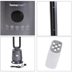 Homesmart - Multifunktionaler Ventilator mit LED-Licht und Wärmefunktion, 1000/2000W