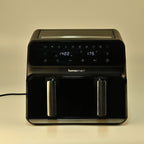Heißluftfritteuse Deluxe: 8,5L Kapazität, 1700W, Touch-Display und Dual-Korb-System, schwarz