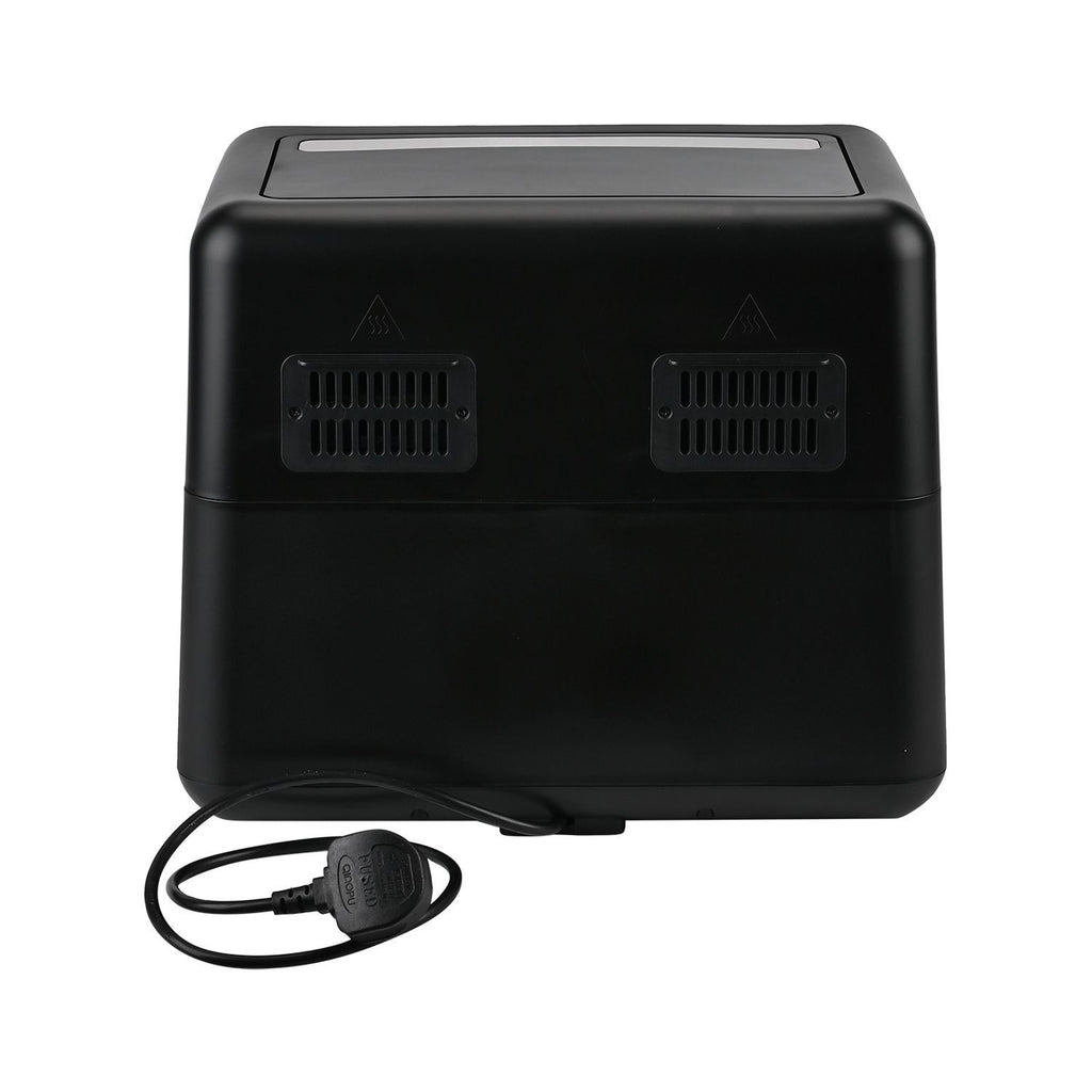 Heißluftfritteuse Deluxe: 8,5L Kapazität, 1700W, Touch-Display und Dual-Korb-System, schwarz