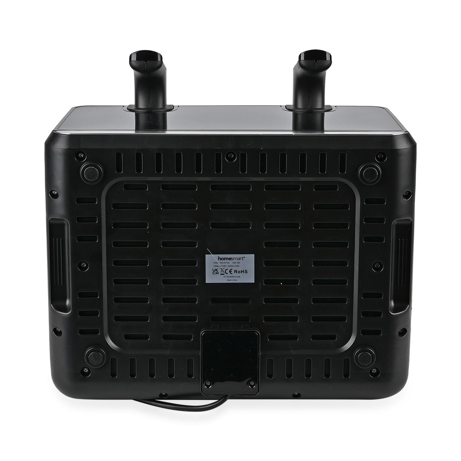 Heißluftfritteuse Deluxe: 8,5L Kapazität, 1700W, Touch-Display und Dual-Korb-System, schwarz