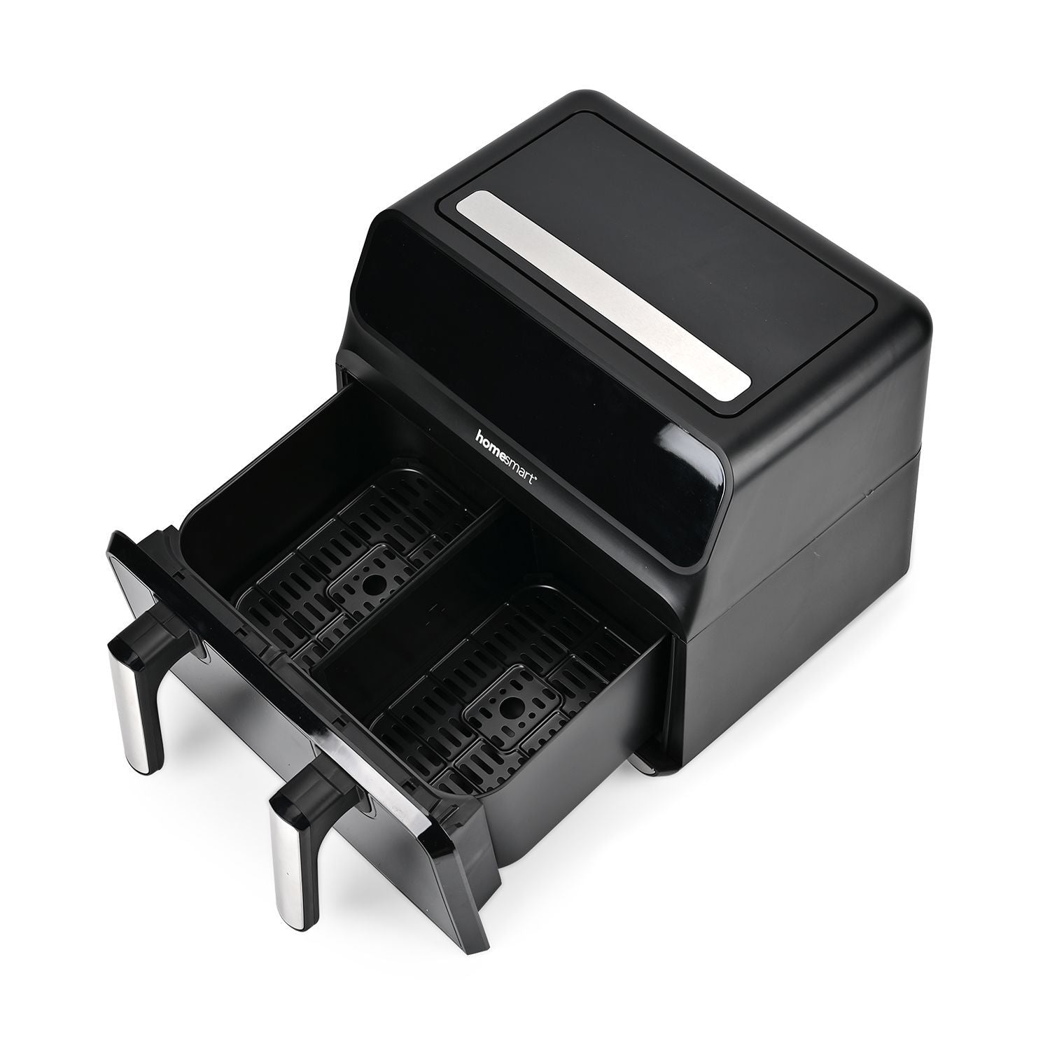 Heißluftfritteuse Deluxe: 8,5L Kapazität, 1700W, Touch-Display und Dual-Korb-System, schwarz