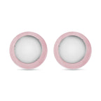Rosenquarz, Roter Achat Ohrringe, gelbfarben ca. 6.00 ct