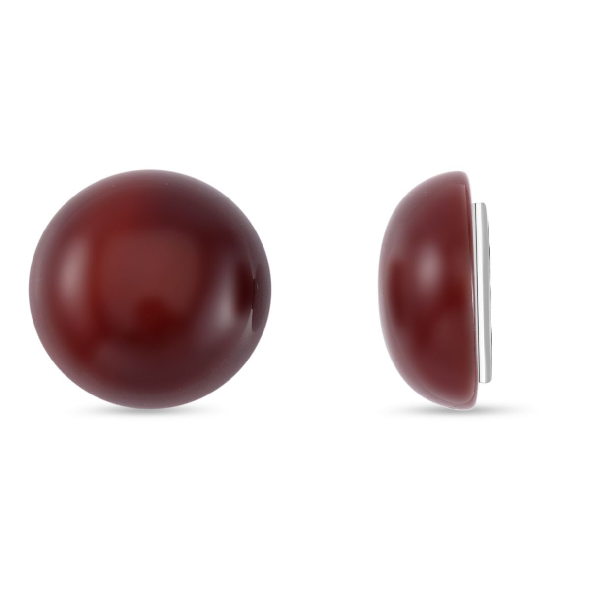 Rosenquarz, Roter Achat Ohrringe, gelbfarben ca. 6.00 ct