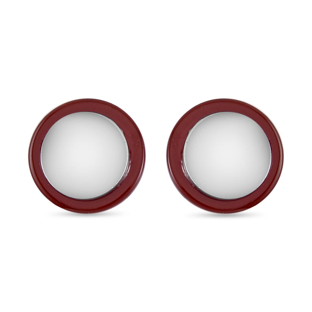 Rosenquarz, Roter Achat Ohrringe, gelbfarben ca. 6.00 ct