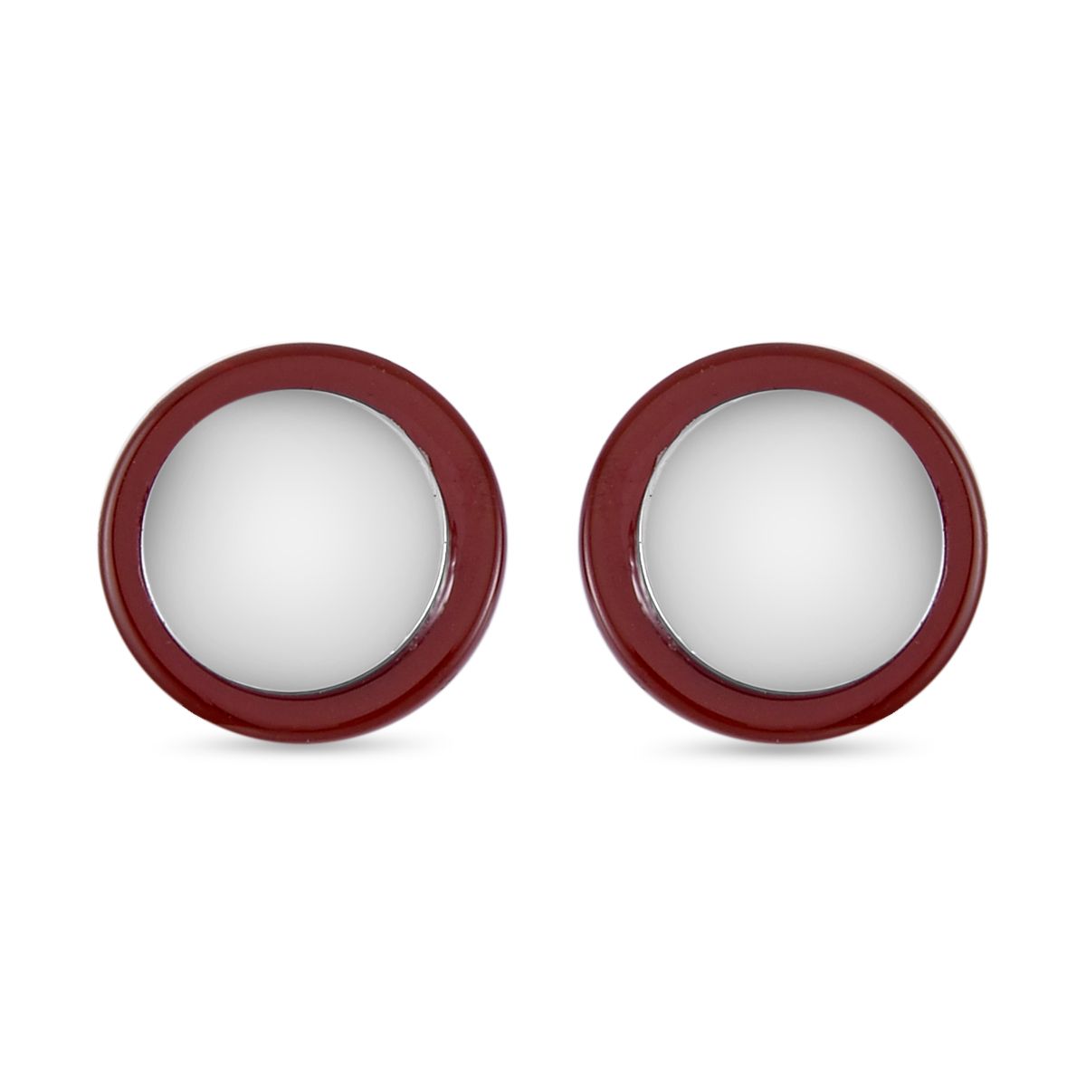 Rosenquarz, Roter Achat Ohrringe, gelbfarben ca. 6.00 ct
