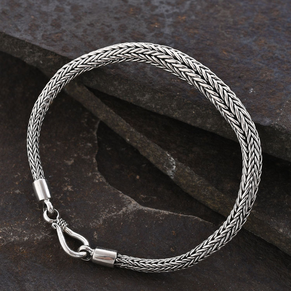 Royal Bali Kollektion - 925 Silber, Tulang Naga Armband ca. 19 cm ca. 18,62g