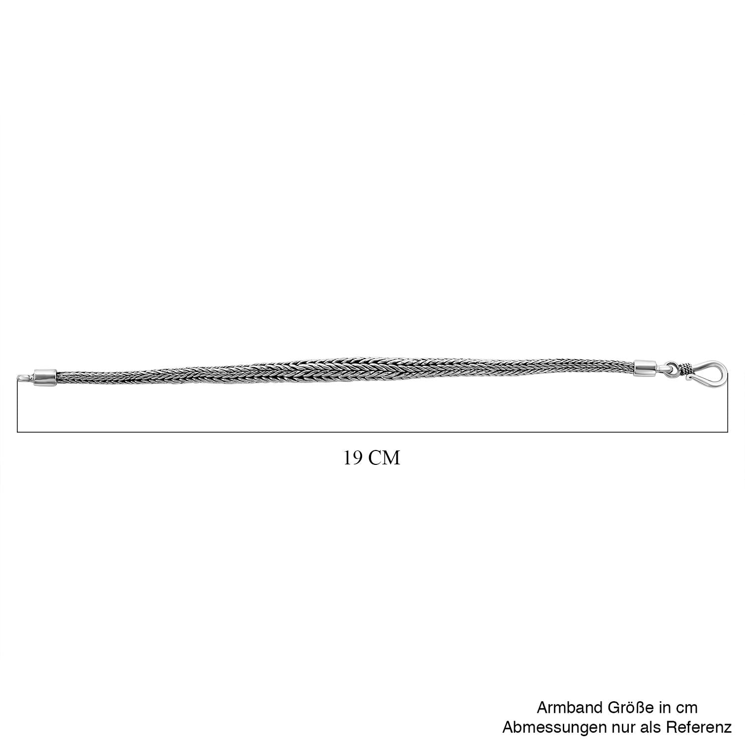 Royal Bali Kollektion - 925 Silber, Tulang Naga Armband ca. 19 cm ca. 18,62g