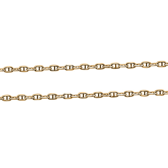 Mariner Kette, 925 Silber vergoldet, ca. 50 cm ca. 2,19g