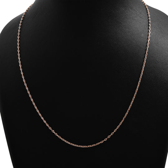 Mariner Kette, 925 Silber rosévergoldet, ca. 50 cm, ca. 2,20g