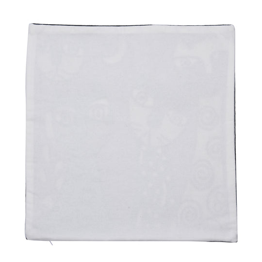 Kissenbezug mit Picasso-inspirierter Stickerei, 100% Baumwolle, 43x43cm, Stadt