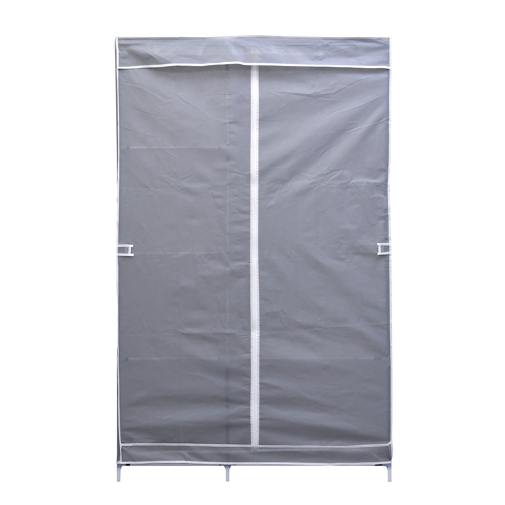 Klappbarer Kleiderschrank, Größe 105x45x175 cm, Silber