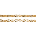 Diamantschliff Anker Armband, 925 Silber vergoldet, ca. 19 cm