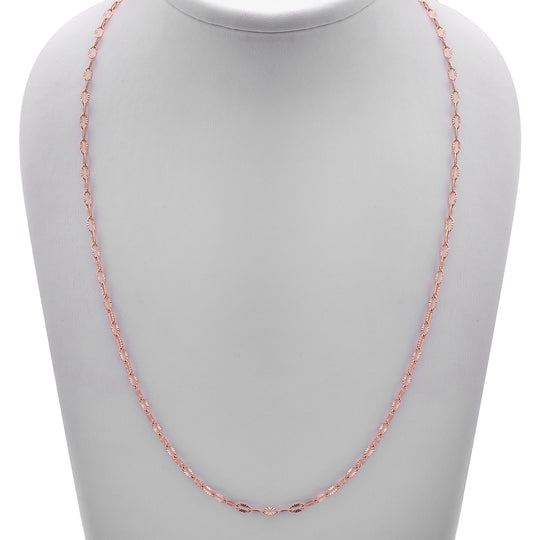 925 Silber rosévergoldet Kette ca. 75 cm ca. 4,08g