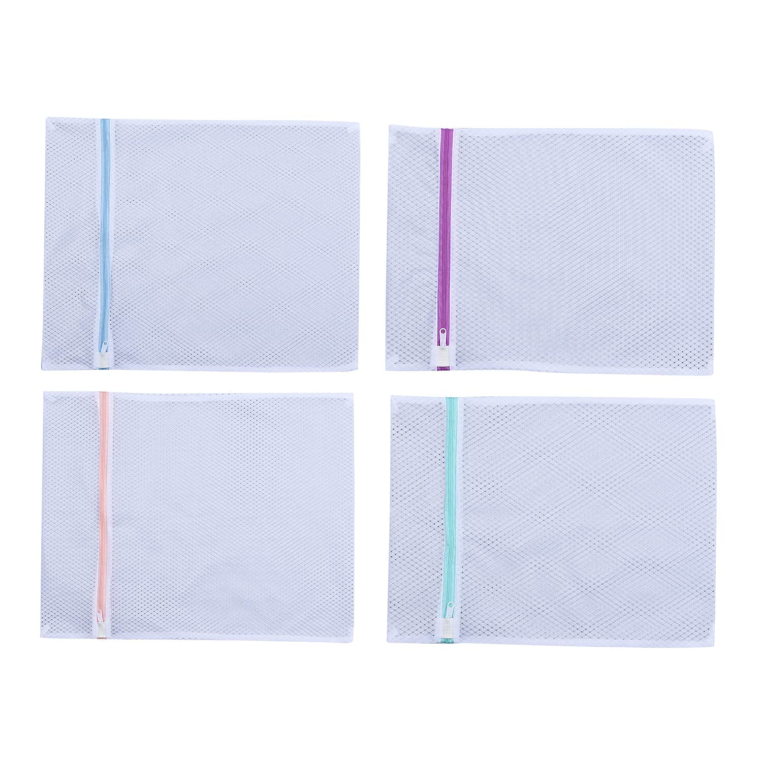 HOMESMART - 5er-Set, Meshgewebe-Wäschebeutel, Größe M - (2 Stk.) 12x16 cm, L -  (2 Stk.) 16x19,5 cm und XL  (1 Stk.) 19,5x27,55 cm