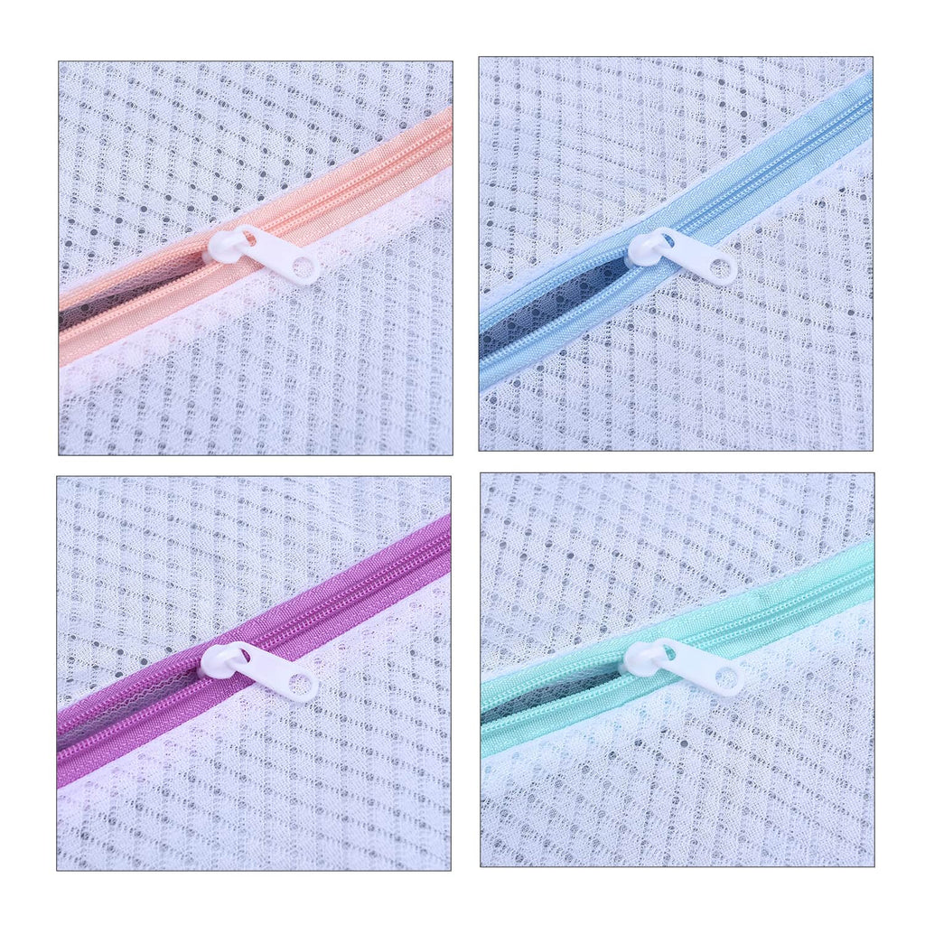 HOMESMART - 5er-Set, Meshgewebe-Wäschebeutel, Größe M - (2 Stk.) 12x16 cm, L -  (2 Stk.) 16x19,5 cm und XL  (1 Stk.) 19,5x27,55 cm