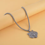 Terahertz Halskette ca. 50 cm 925 Silber rhodiniert ca. 219.10 ct