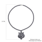 Terahertz Halskette ca. 50 cm 925 Silber rhodiniert ca. 219.10 ct
