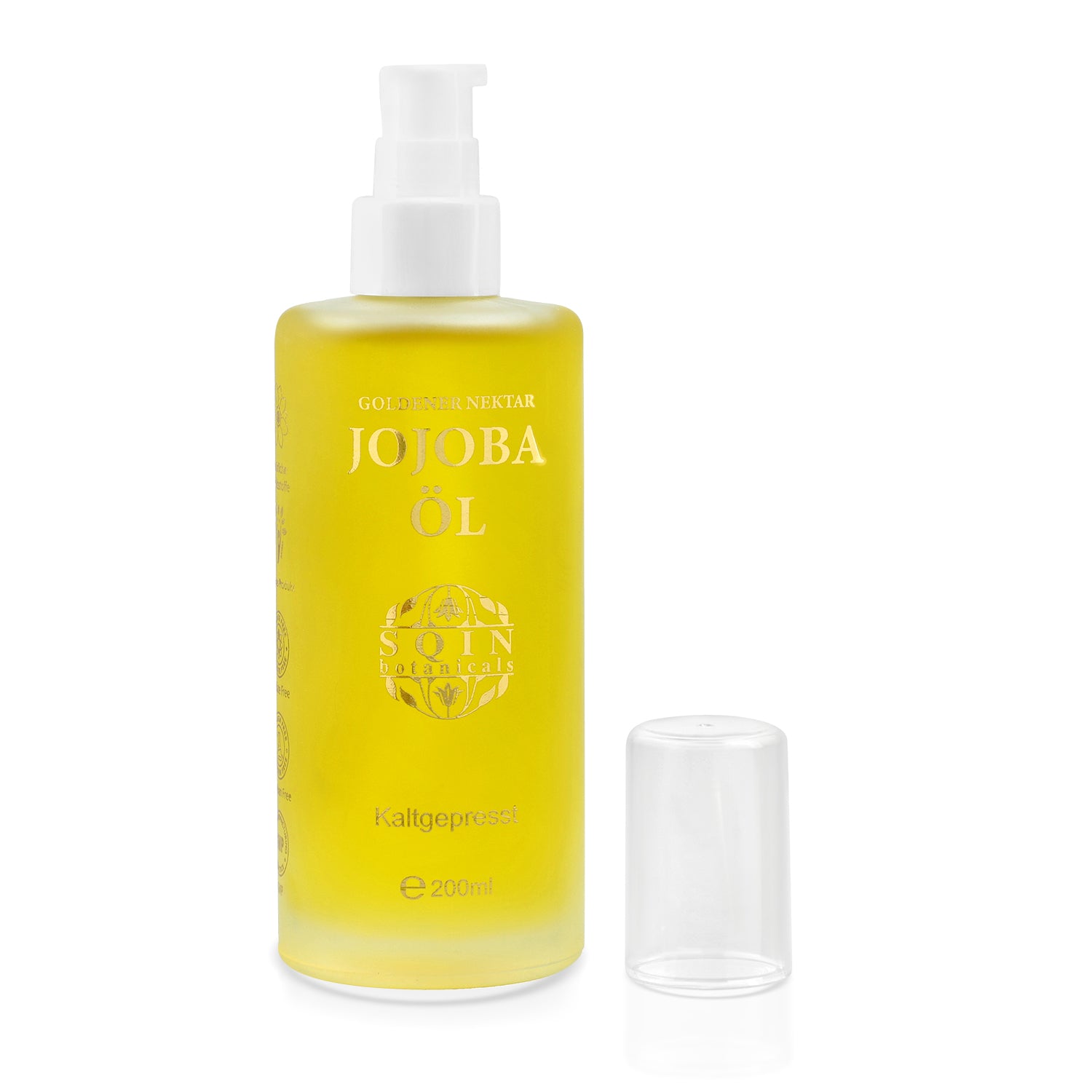 Sqin Botanicals Jojobaöl, kaltgepresst, naturrein, 200 ml