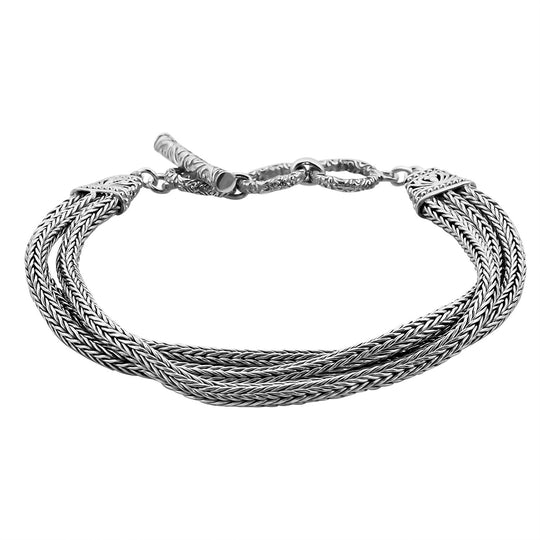 Royal Bali Kollektion - 925 Silber, Padian Armband ca. 19 cm ca. 25,45g
