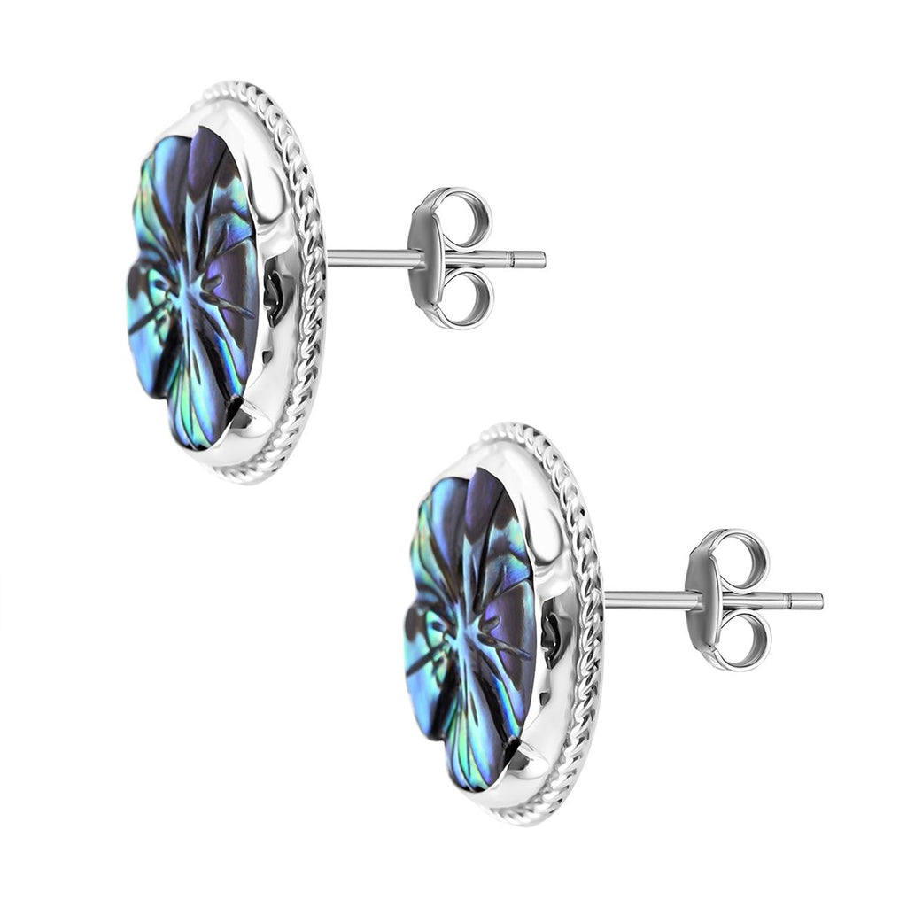 Abalone Muschel Ohrringe 925 Silber