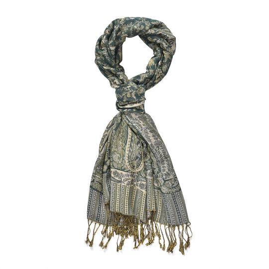 Paisley scarf size:175cm X70cm  (???)color:GREEN Material:100% viscose weight:200g