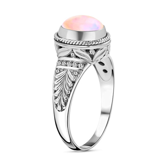 Royal Bali - Natürlicher, äthiopischer Welo Opal Ring, 925 Silber ca. 1.87 ct