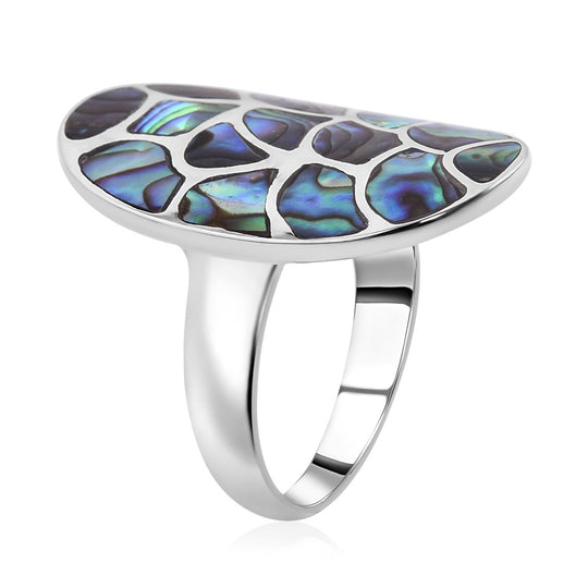 Royal Bali - Abalone Muschel Ringe 925 Silber ca. 1.04 ct