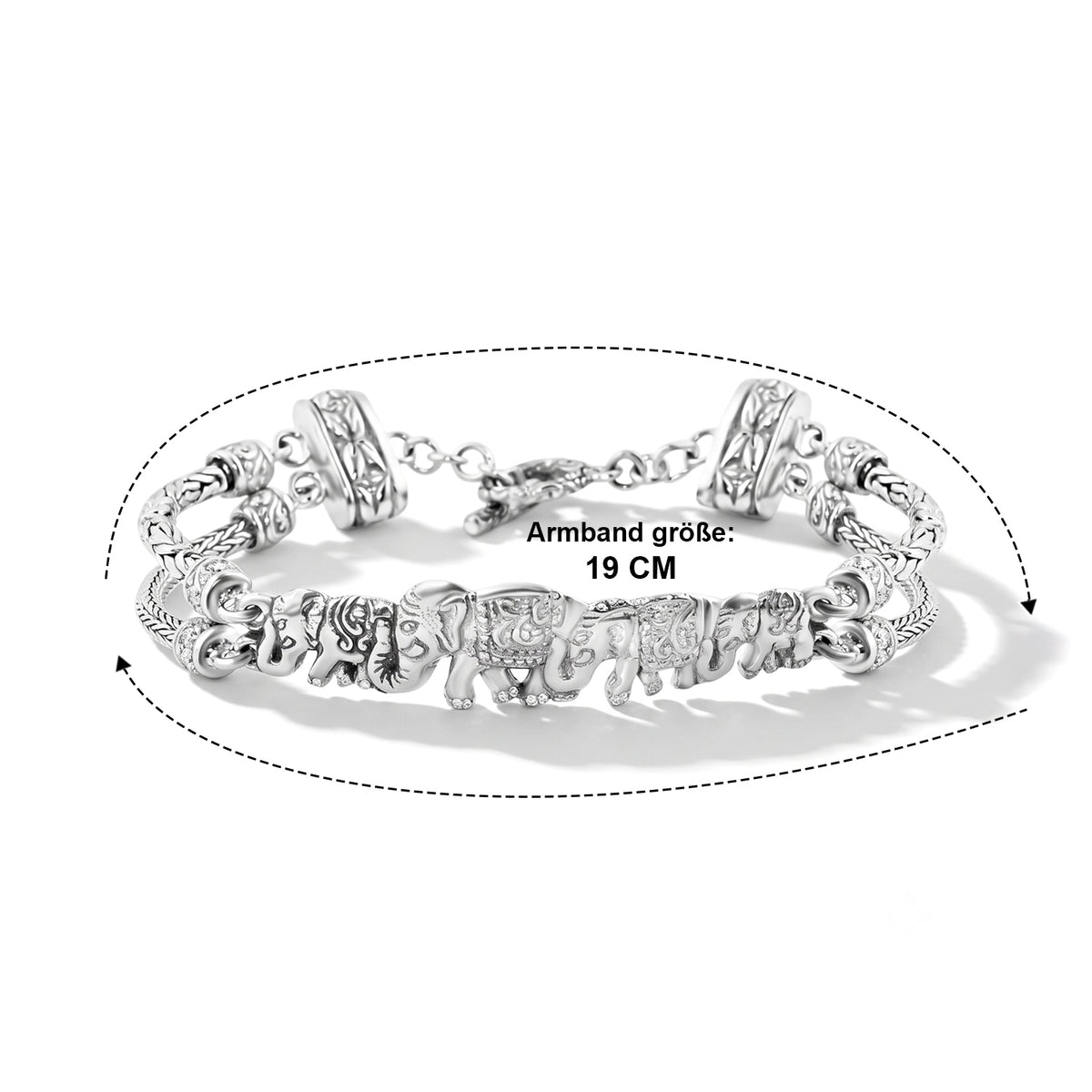 925 Silber Armband ca. 19 cm ca. 19,84g