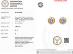 LUXURIANT DIAMOND - Lab grown Diamant VS-GH Ohrringe, IGI zertifiziert, 585 Gold ca. 1.01 ct