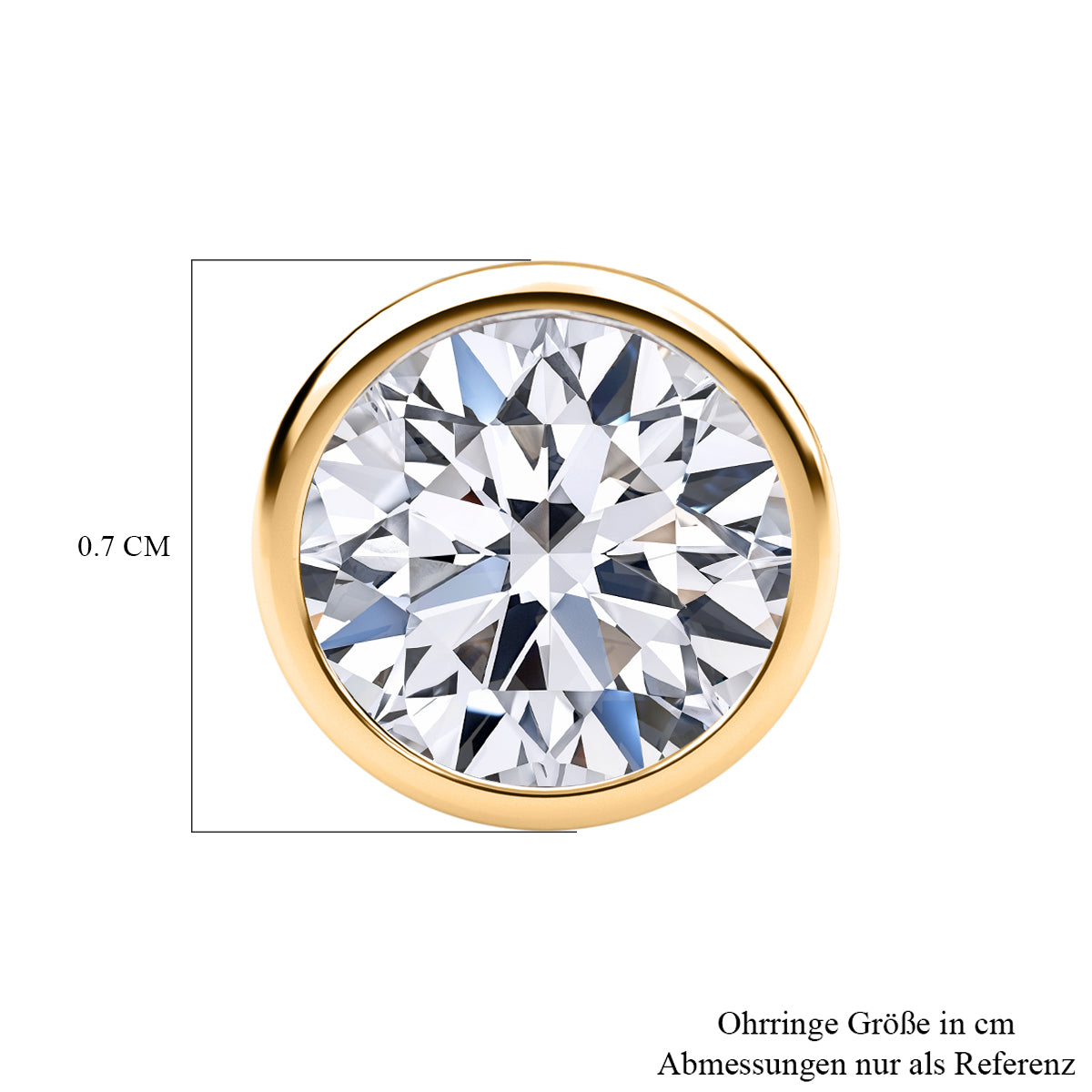 LUXURIANT DIAMOND - Lab grown Diamant VS-GH Ohrringe, IGI zertifiziert, 585 Gold ca. 1.01 ct