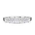 RHAPSODY - Weißer Diamant zertifiziert VS E-G Ring, 950 Platin, (Größe 19.00) ca. 1.06 ct