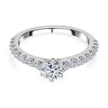 LUXURIOUS DIAMOND - Lab grown Diamant SI-GH Ring, IGI zertifiziert, 585 Gold (Größe 20.00) ca. 1.00 ct