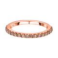 Natürlicher Champagner Diamant Ring, 925 Silber Roségold Vermeil (Größe 20.00) ca. 0.25 ct