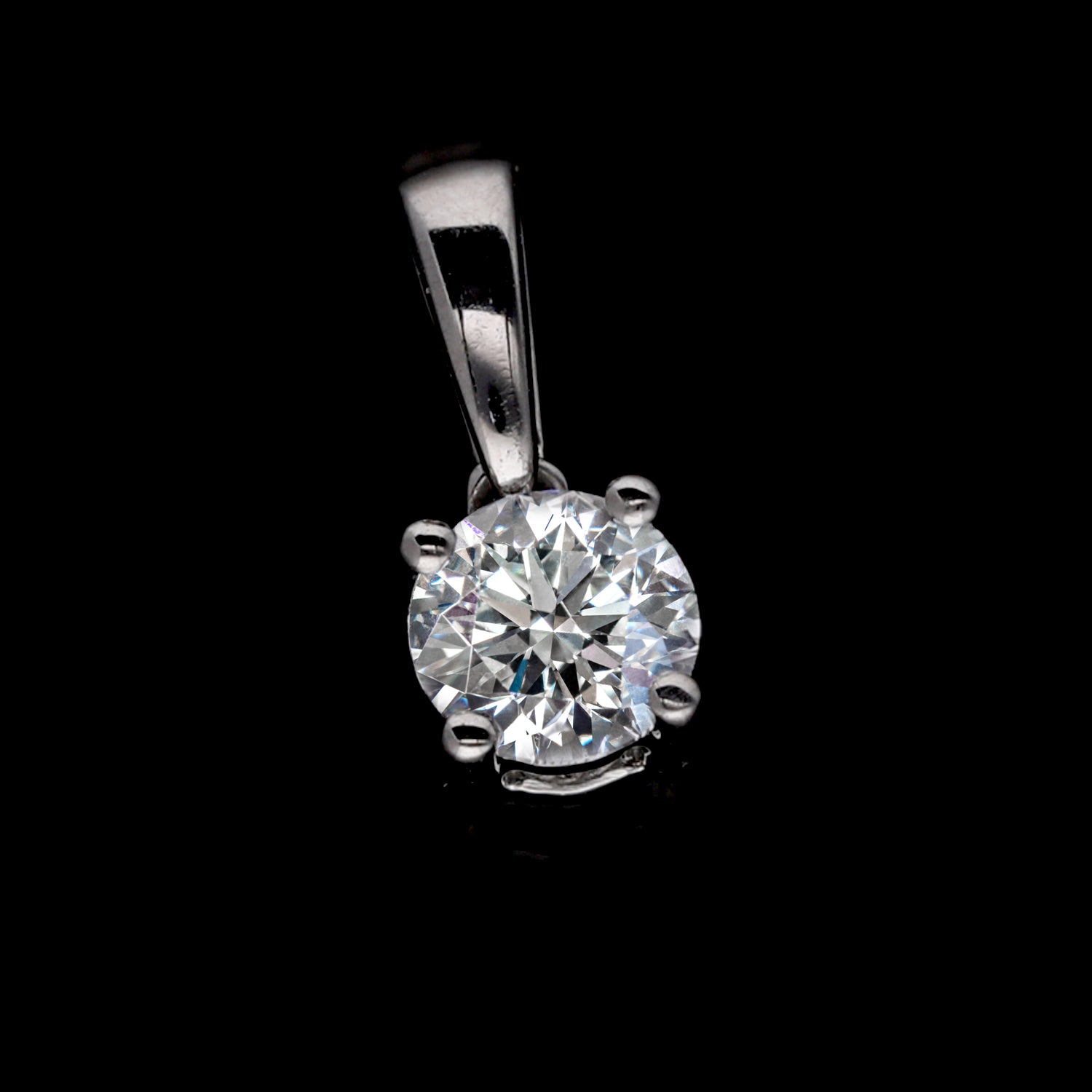 Signature Kollektion - Lab grown Diamant VS Anhänger,IGI zertifiziert,950 Platin ca. 0.50 ct