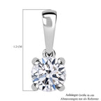 Signature Kollektion - Lab grown Diamant VS Anhänger,IGI zertifiziert,950 Platin ca. 0.50 ct