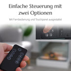 Elektrischer Kamin mit Authentischem Flammenspiel: Flexibel in 2 Heizstufen, 11-stufiger realistischer Flammeneffekt, 3 einstellbare Helligkeitsgrade
