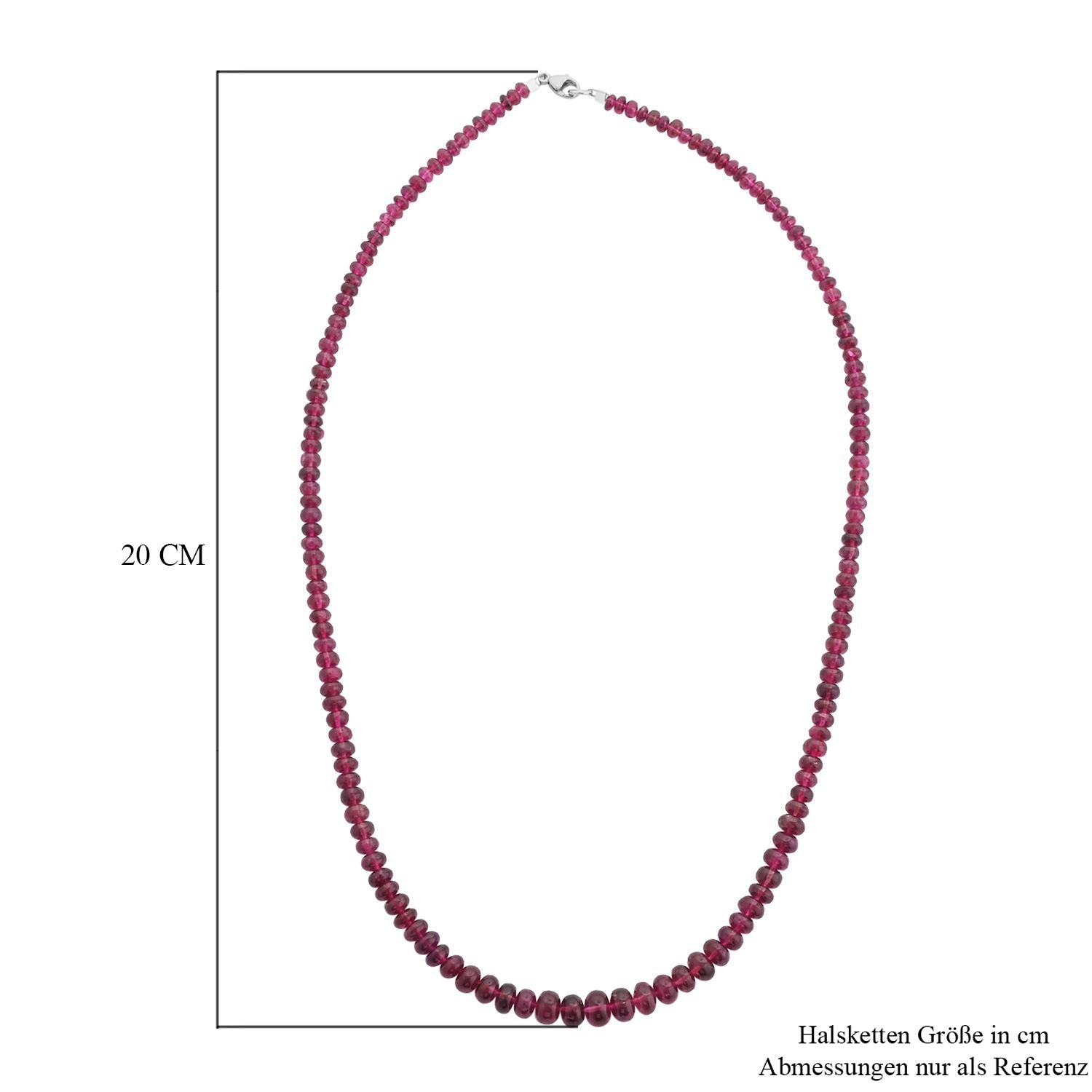 Rhapsody AAAA Rubellit Halskette ca. 45 cm 950 Platin ca. 75,00 ct.