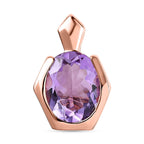 AAA Rose De France Amethyst Anhänger 925 Silber rosévergoldet ca. 2,41 ct.