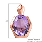 AAA Rose De France Amethyst Anhänger 925 Silber rosévergoldet ca. 2,41 ct.